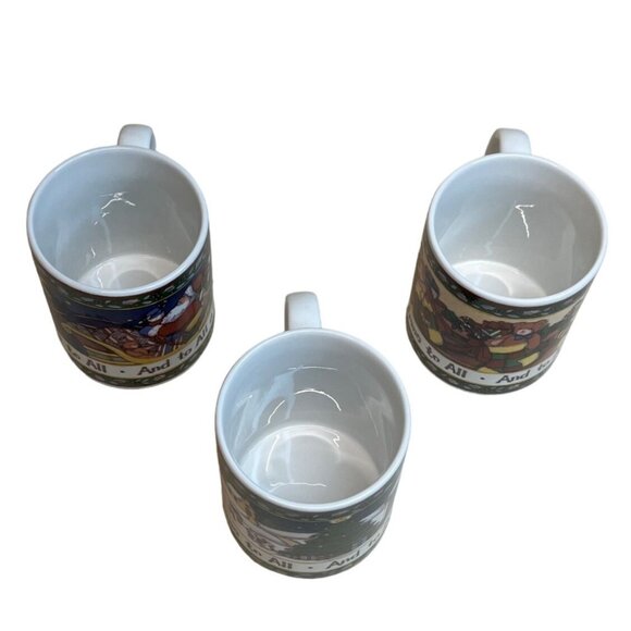 3 International China A Christmas Story Mugs Happy Christmas to All - Picture 4 of 8